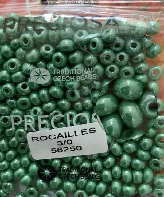Preciosa Round Seed Beads 58250 3/0 3.5 Oz