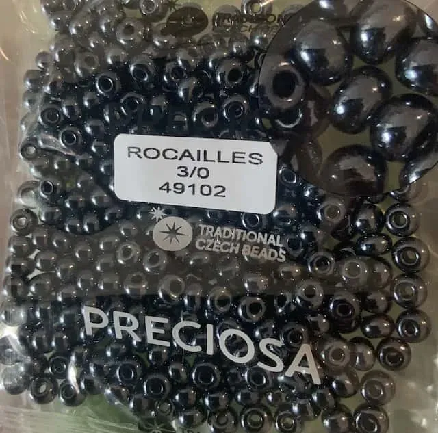 Preciosa Round Seed Beads 49102 3/0 3.5 Oz