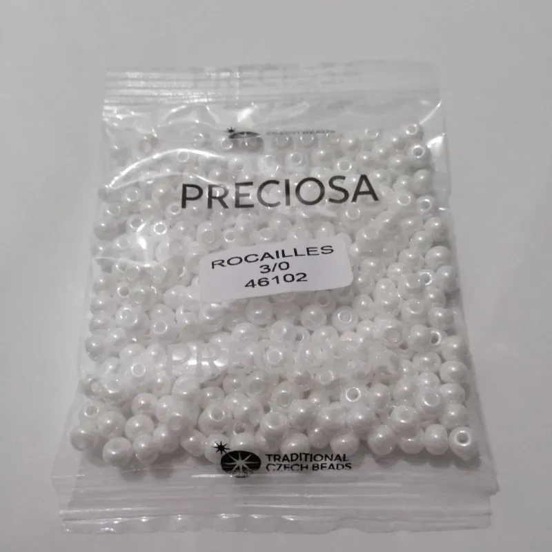 Preciosa Round Seed Beads 46102 3/0  3.5 Oz 2