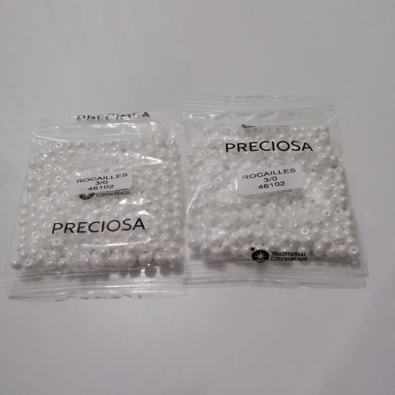 Preciosa Round Seed Beads 46102 3/0  3.5 Oz 3
