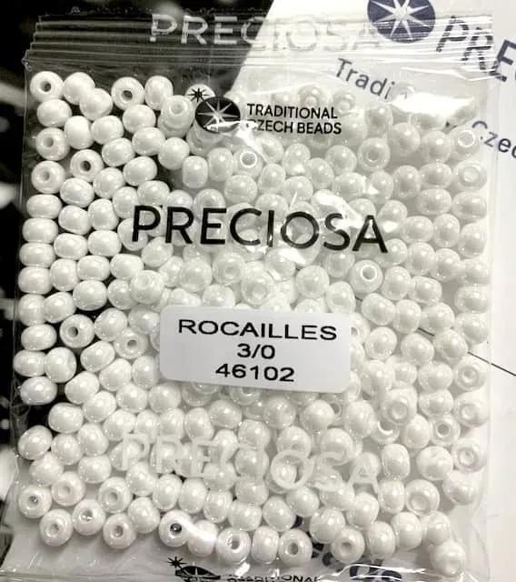 Preciosa Round Seed Beads 46102 3/0  3.5 Oz 5