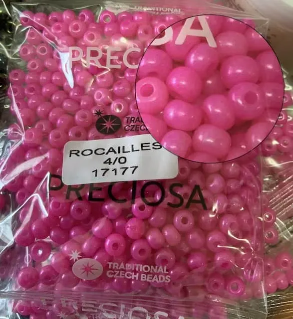Preciosa Round Seed Beads 17177 4/0 3.5 Oz