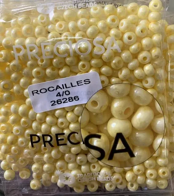 Preciosa Round Seed Beads 26286 4/0 3.5 Oz