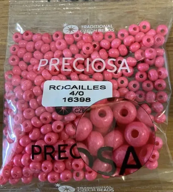Preciosa Round Seed Beads 16398 4/0 3.5 Oz