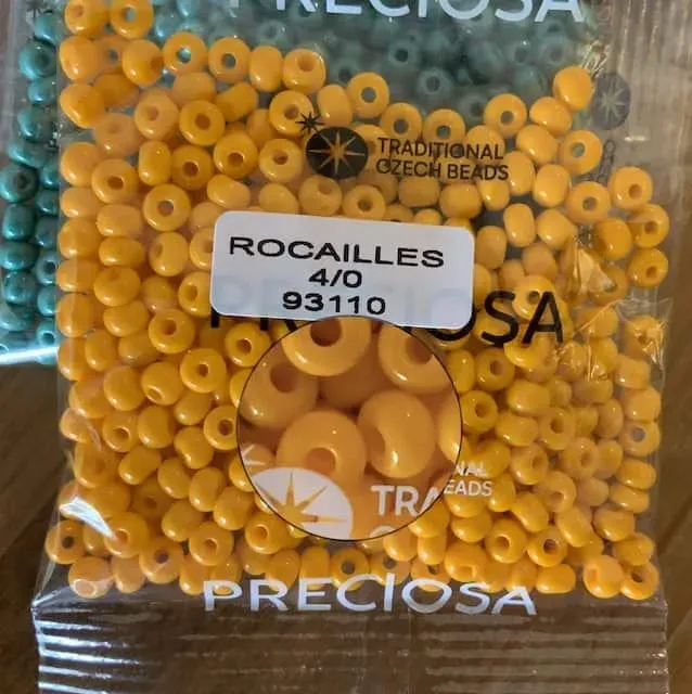 Preciosa Round Seed Beads 93110 4/0 3.5 Oz