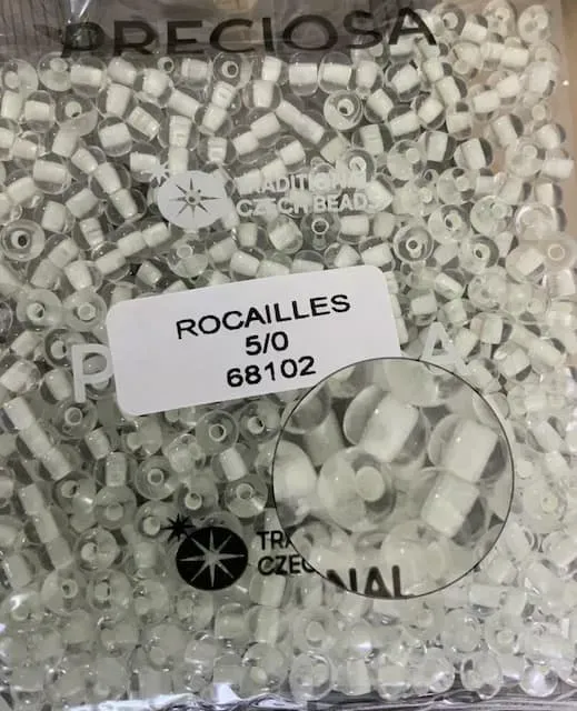 Preciosa Round Seed Beads 68102 5/0 3.5 Oz