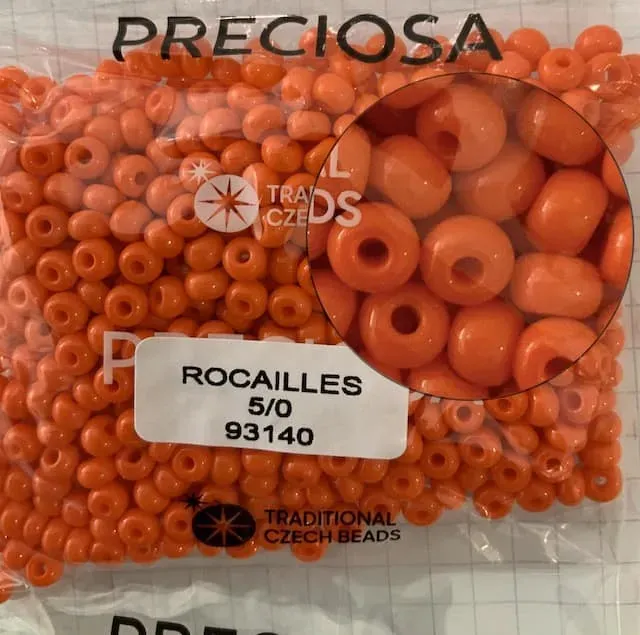 Preciosa Round Seed Beads 93140 5/0 3.5 Oz