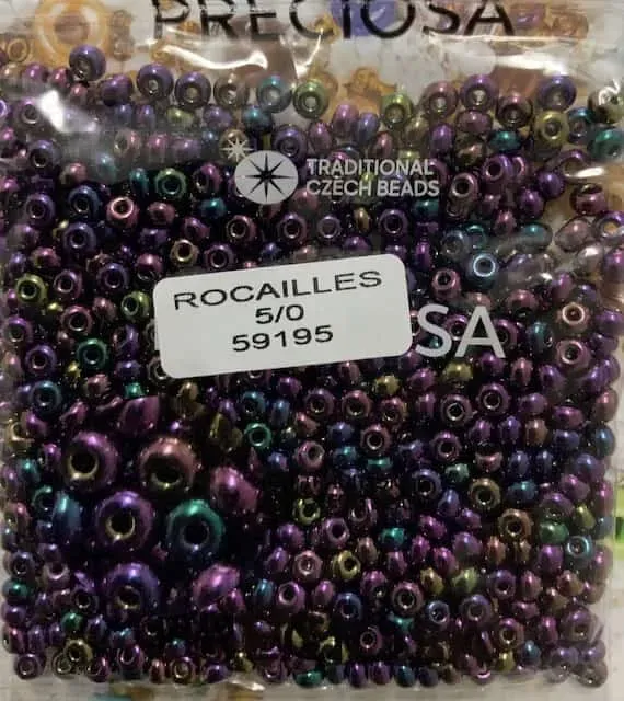 Preciosa Round Seed Beads 59195 5/0 3.5 Oz