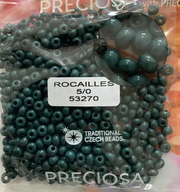 Preciosa Round Seed Beads 53270 5/0 3.5 Oz