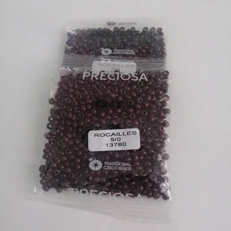 Preciosa Round Seed Beads 13780 5/0 3.5 Oz 4