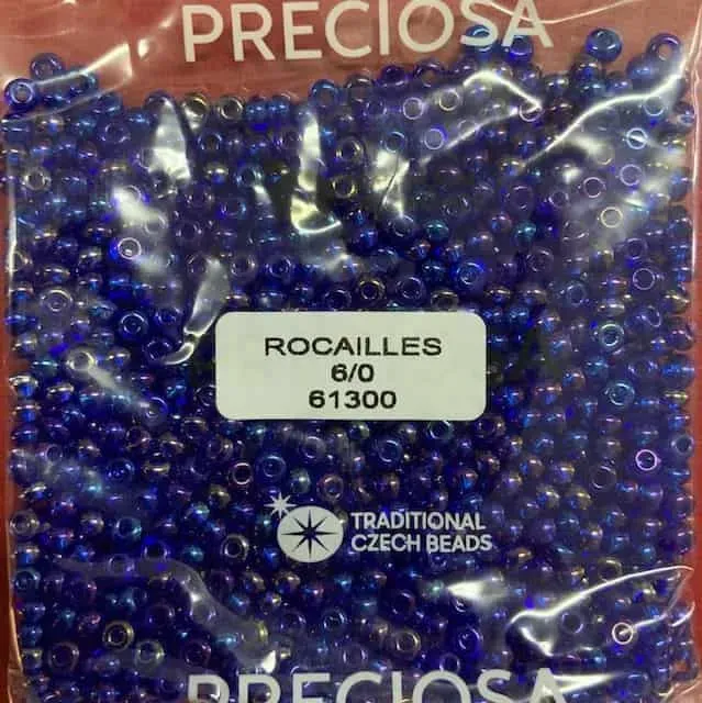 Preciosa Round Seed Beads 61300 6/0  3.5 Oz