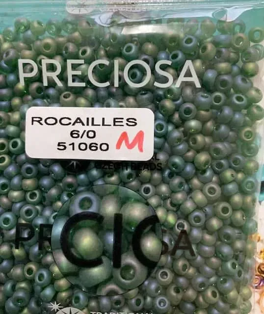 Preciosa Round Seed Beads 51060 6/0  3.5 Oz Matte