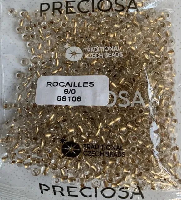Preciosa Round Seed Beads 68106 6/0 3.5 Oz