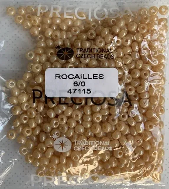 Preciosa Round Seed Beads 47115 6/0 3.5 Oz