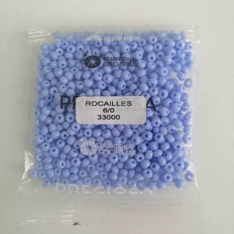 Preciosa Round Seed Beads 33000 6/0  50 gr. 1.7 Oz 2
