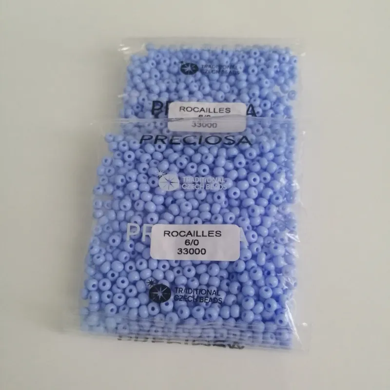 Preciosa Round Seed Beads 33000 6/0  50 gr. 1.7 Oz 4
