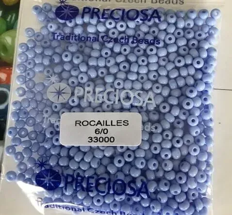 Preciosa Round Seed Beads 33000 6/0  50 gr. 1.7 Oz 5