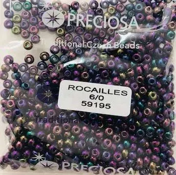 Preciosa Round Seed Beads 59195 6/0 3.5 Oz