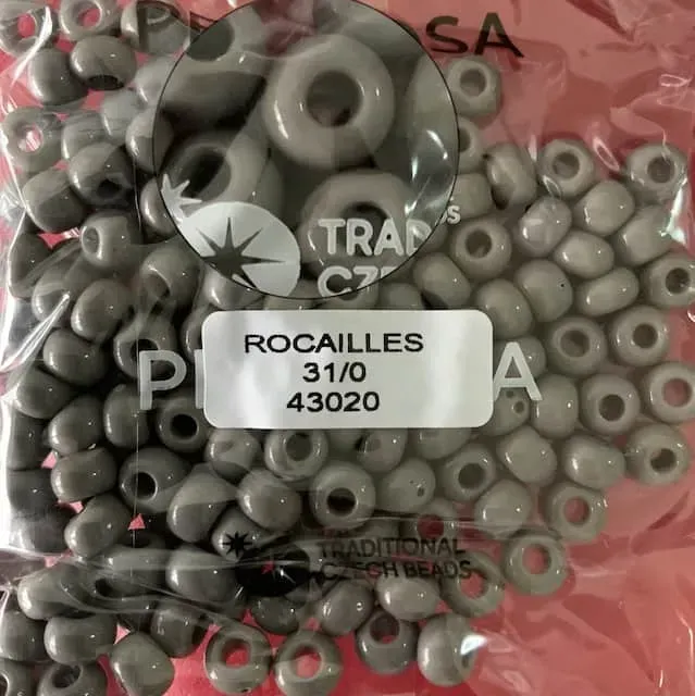 Preciosa Round Seed Beads 43020 31/0 3.5 Oz