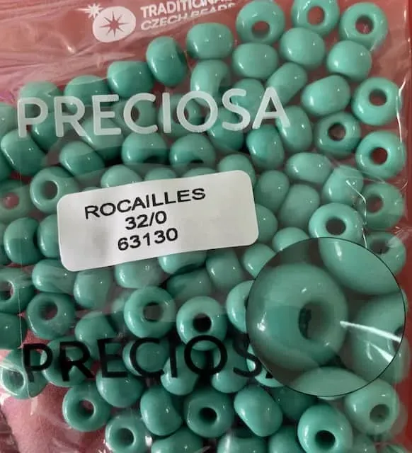 Preciosa Round Seed Beads 63130 32/0 3.5 Oz