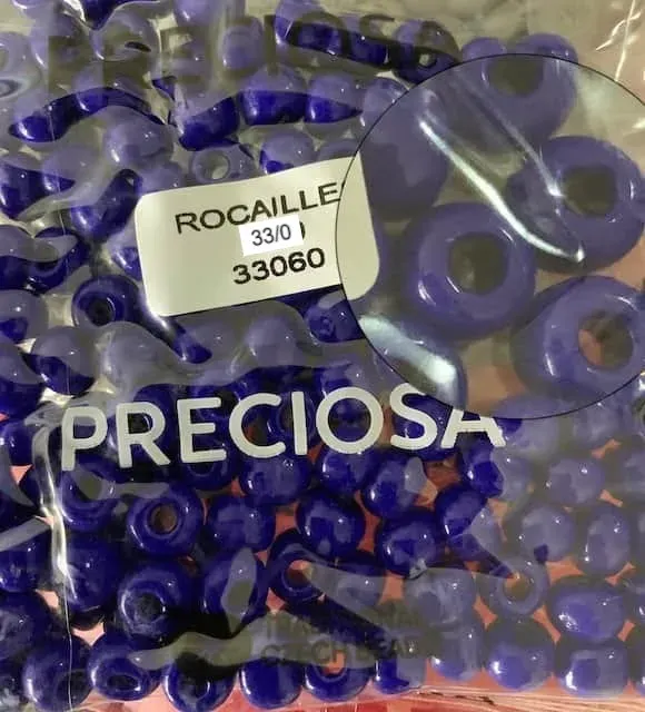 Preciosa Round Seed Beads 33060 33/0 3.5 Oz