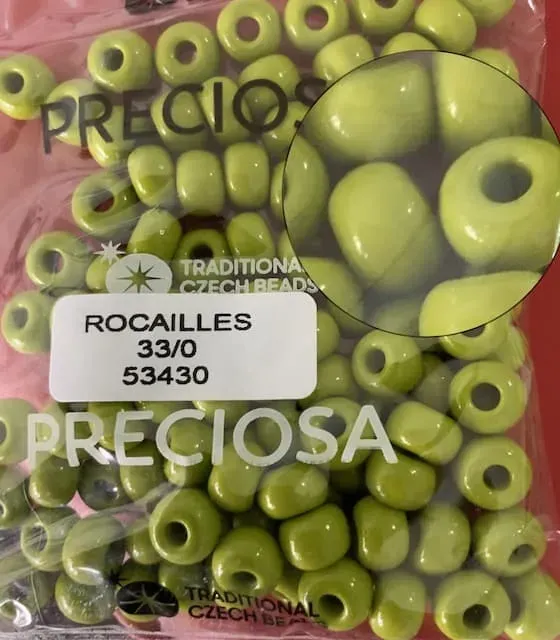 Preciosa Round Seed Beads 53430 33/0 3.5 Oz