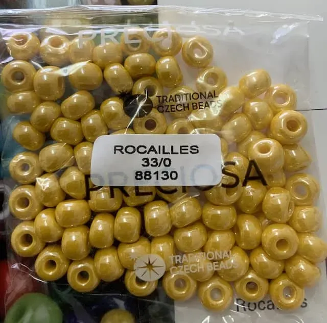 Preciosa Round Seed Beads 88130 33/0 3.5 Oz