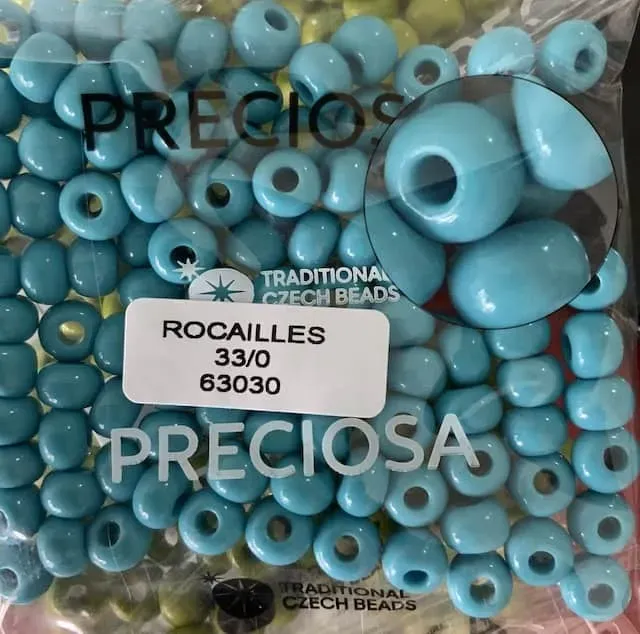 Preciosa Round Seed Beads 63030 33/0 3.5 Oz