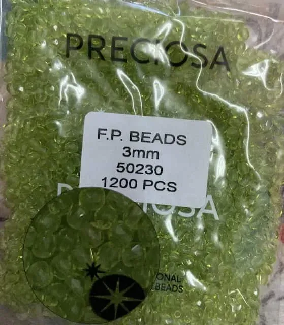 Preciosa Fire Polished Beads FP 3mm 50230 100 Pcs