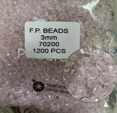 Preciosa Fire Polished Beads FP 3mm 70200 100 Pcs