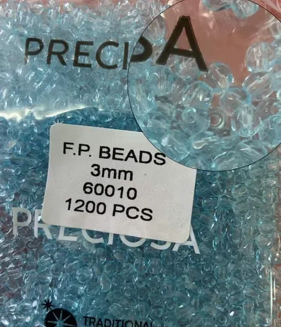 Preciosa Fire Polished Beads FP 3mm 60010 100 Pcs