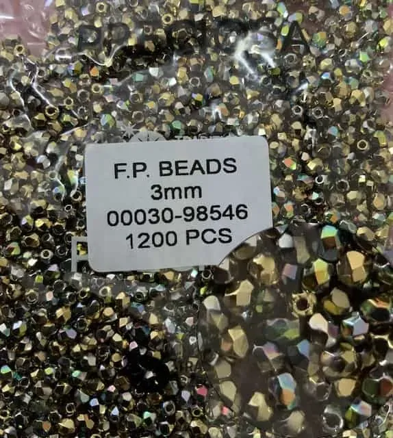 Preciosa Fire Polished Beads FP 3mm 00030-98546 100 Pcs