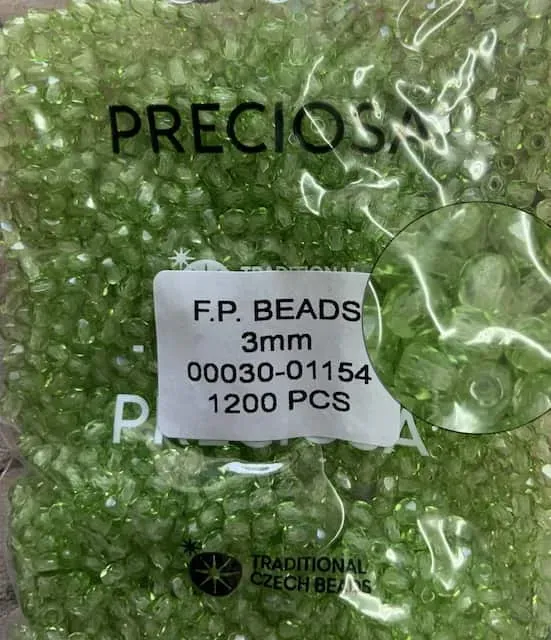 Preciosa Fire Polished Beads FP 3mm 00030-01154 100 Pcs