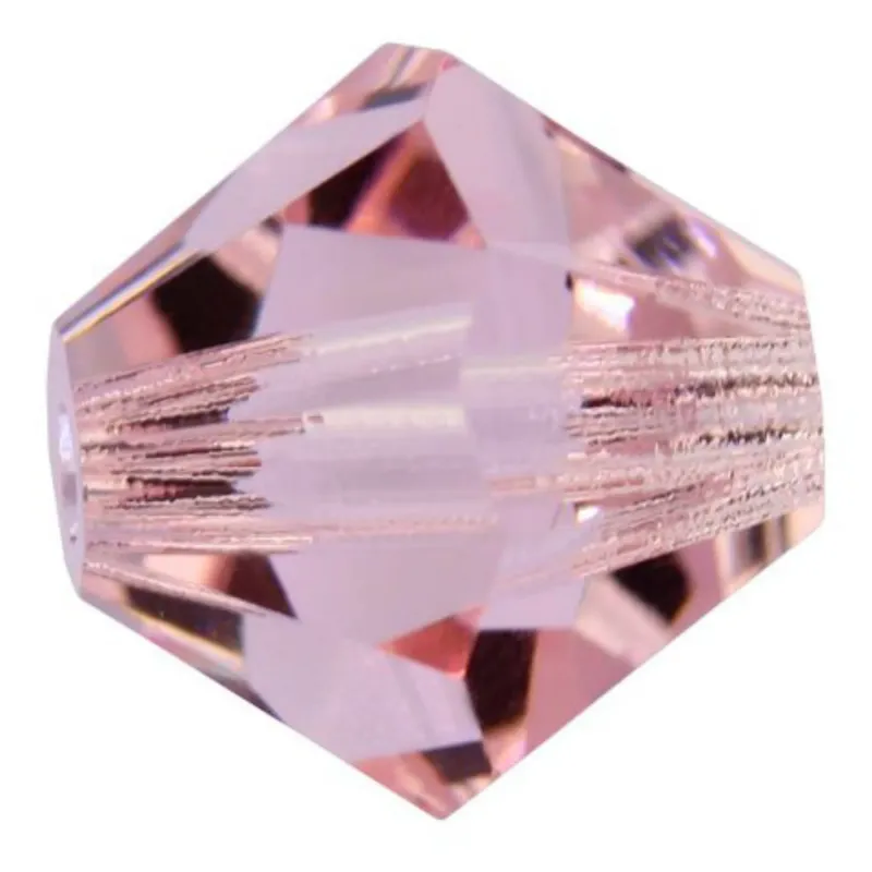 Preciosa Crystal Beads 4 mm 70040 Indian Pink 57 Pcs Pyramid 2