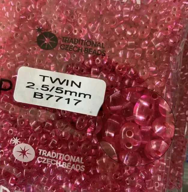 Preciosa Twin Beads 3.5 Oz B7717 2.5/5mm