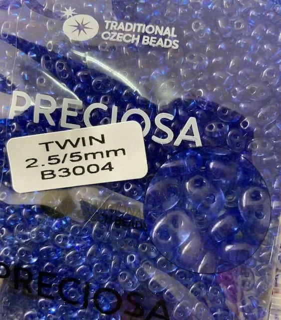 Preciosa Twin Beads 3.5 Oz B3004 2.5/5mm