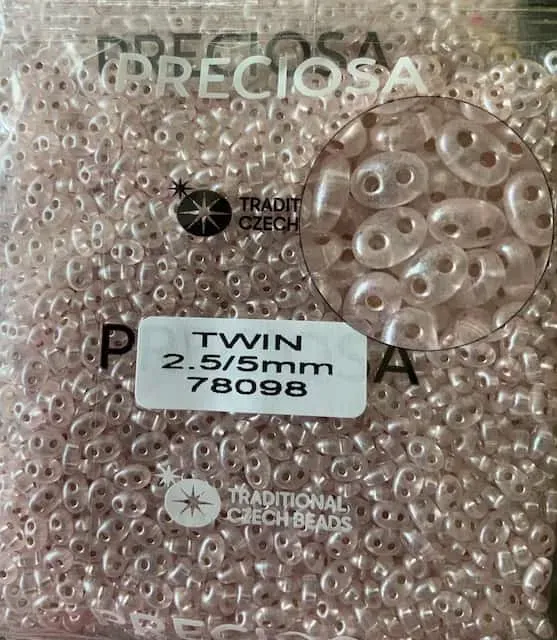 Preciosa Twin Beads 3.5 Oz 78098 2.5/5mm