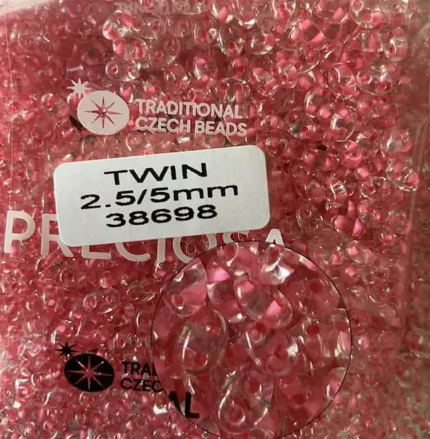 Preciosa Twin Beads 3.5 Oz 38698 2.5/5mm