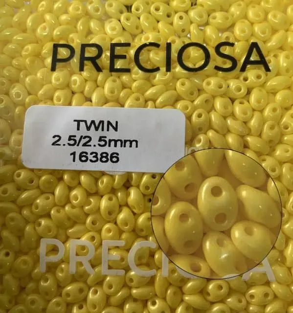 Preciosa Twin Beads 3.5 Oz 16386 2.5/5mm