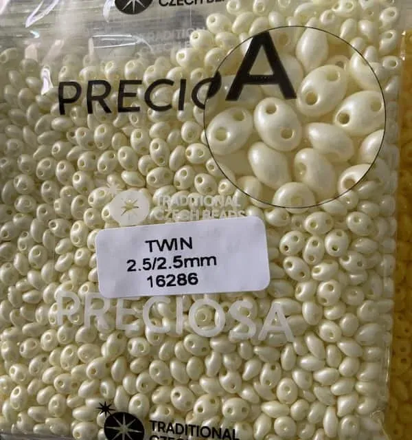 Preciosa Twin Beads 3.5 Oz 16286 2.5/5mm