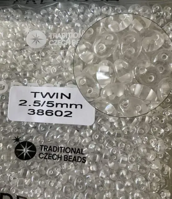 Preciosa Twin Beads 3.5 Oz 38602 2.5/5mm