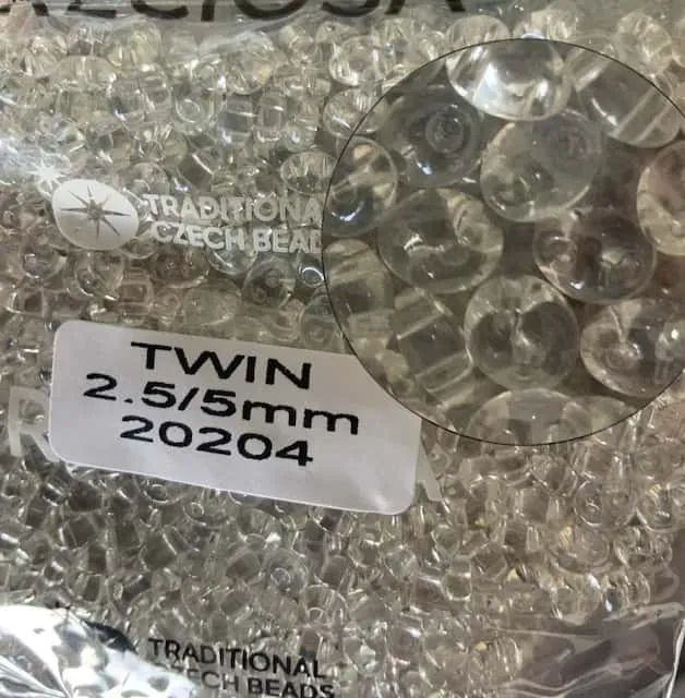 Preciosa Twin Beads 3.5 Oz 20204 2.5/5mm