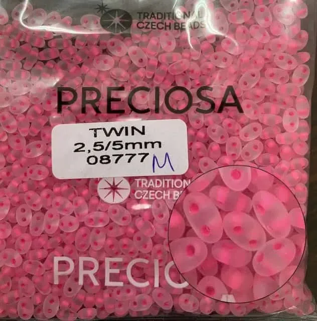 Preciosa Twin Beads 3.5 Oz 08777 2.5/5mm Matte