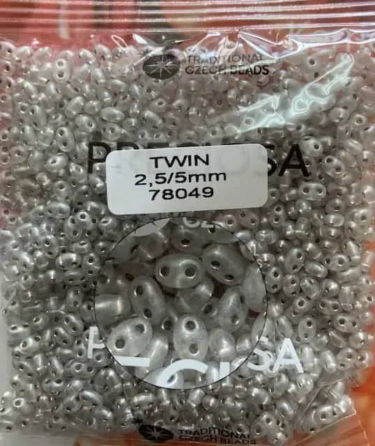 Preciosa Twin Beads 3.5 Oz 78049 2.5/5mm