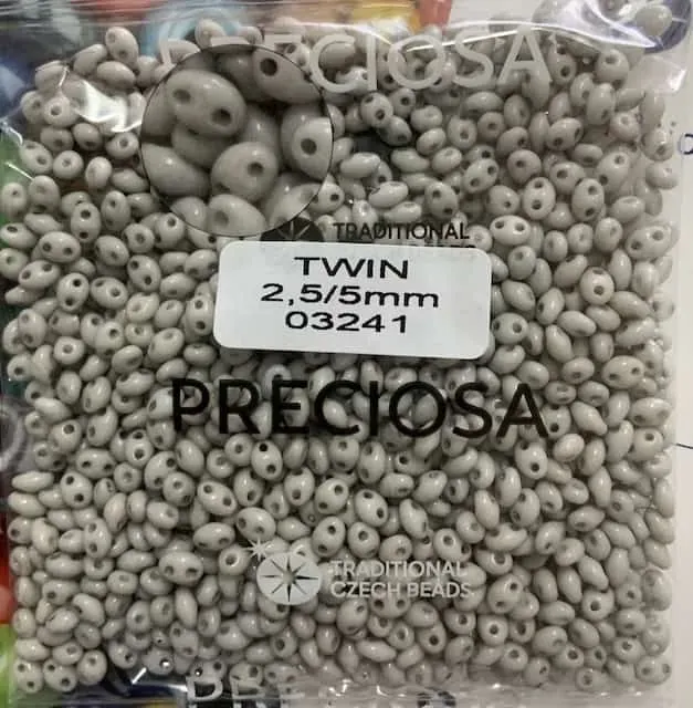 Preciosa Twin Beads 3.5 Oz 03241 2.5/5mm
