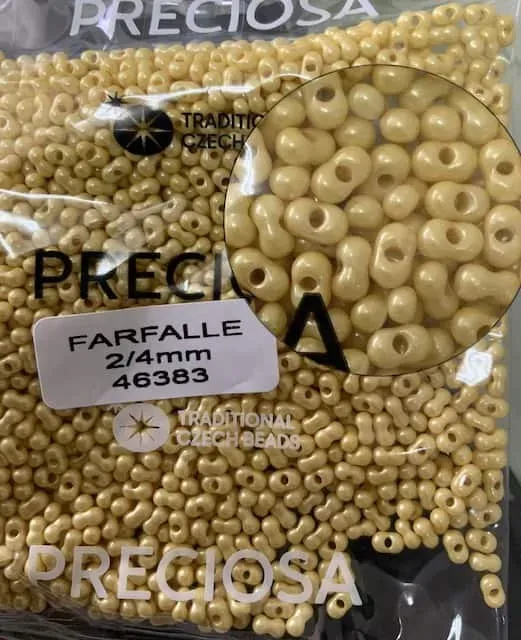 Preciosa Farfalle Beads 3.5 Oz 46383 2/4mm