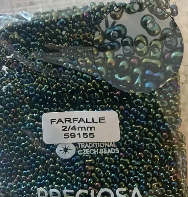 Preciosa Farfalle Beads 3.5 Oz 59155 2/4mm