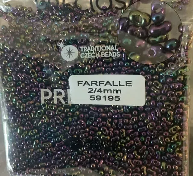 Preciosa Farfalle Beads 3.5 Oz 59195 2/4mm