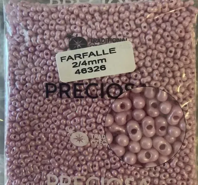Preciosa Farfalle Beads 3.5 Oz 46326 2/4mm