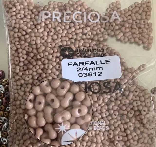 Preciosa Farfalle Beads 3.5 Oz 03612 2/4mm